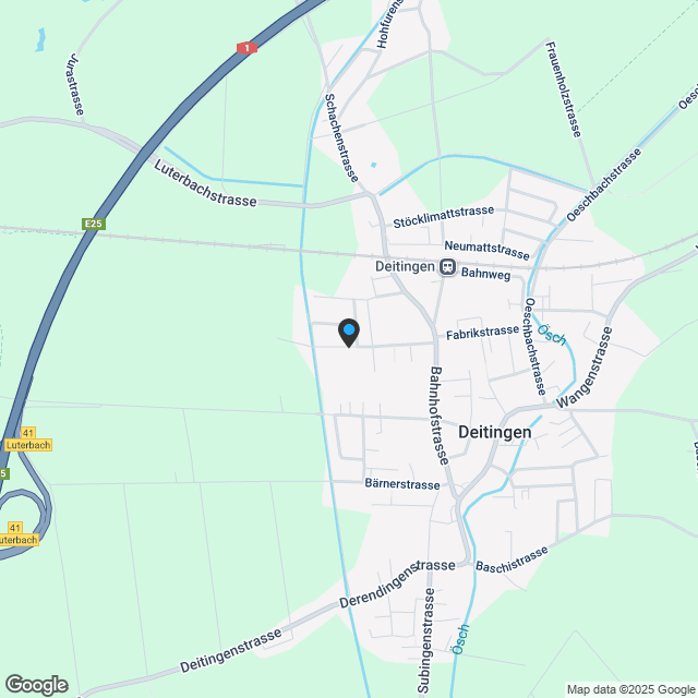 4.5 Z.-Wohnung OG, 125m2 Netto Wohnfläche, 23.5m2 gedeckter Sitzplatz - Karte