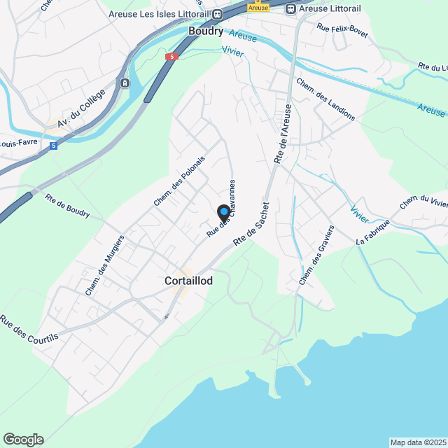 Lumineuse villa de 4,5 pièces avec magnifique vue sur le lac, les Alpes et le Littoral - Karte