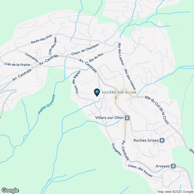 Mehrfach Studios von 25m2 - Gryon/Villars - Karte