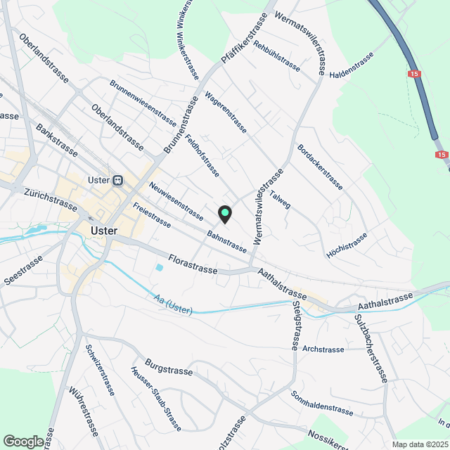 2.5 Zimmerwohnung an zentraler Lage in Uster - Karte