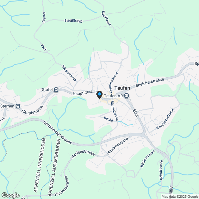 Ihr neues Zuhause - weg vom Lärm und trotzdem im Herzen von Teufen - Karte