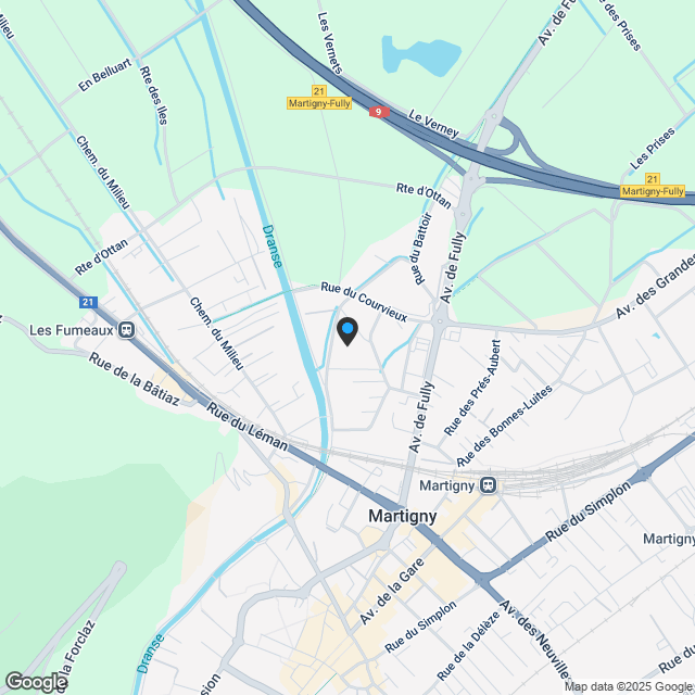 IHRE WOHNUNG IM HERZEN VON MARTIGNY - Karte