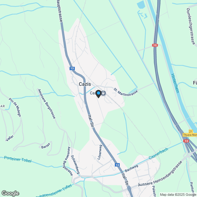 Neu & modern Wohnen in Cazis - Karte