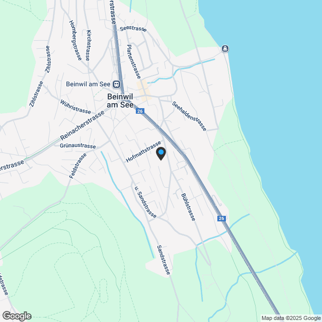 Attraktives Bauland mit bewilligtem Bauprojekt für Doppeleinfamilienhaus - Karte