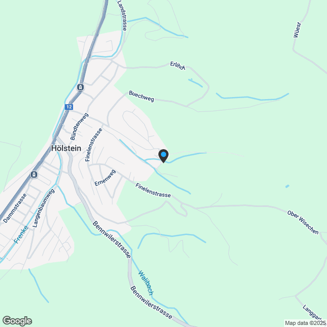 Neubau 6.5-Zimmer-Einfamilienhaus an idyllischer Hanglage - Karte