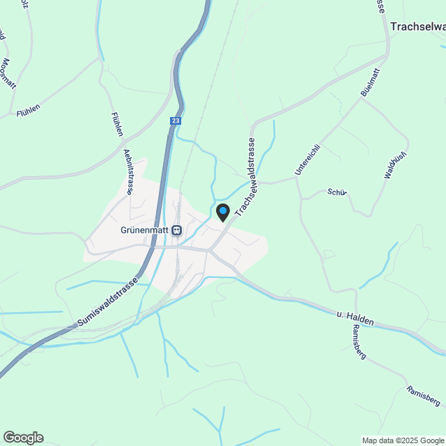 Dreifamilienhaus Gässli-Maisonettewohnung OG/DG West - Karte