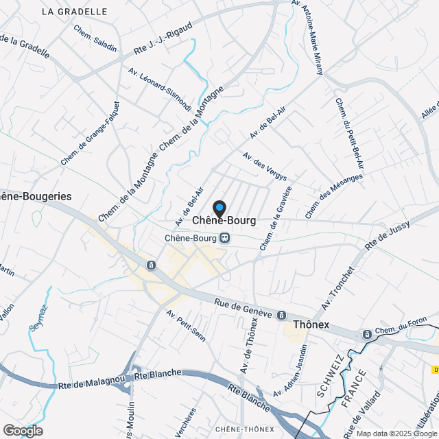 Petit-Bel-Air - Villa d'exception à Chêne-Bourg - Confort et élégance - Karte