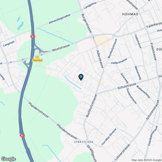 neuer Wohnpark mit 12 Wohnungen 6 mal 3.5 Zi und 6 mal 4,5 Zi an der Neufeldstrasse 24 und 26 - Karte