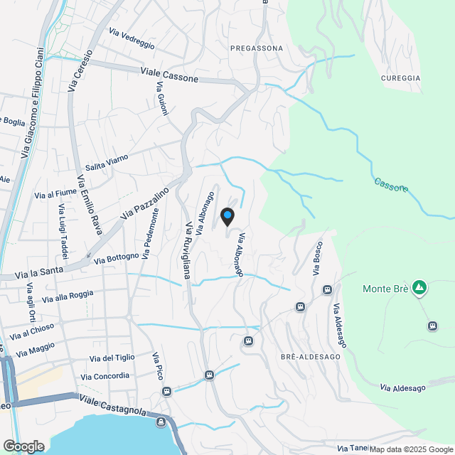 Exklusives Dachgeschoss mit Seeblick und privatem Patio – Viganello - Karte