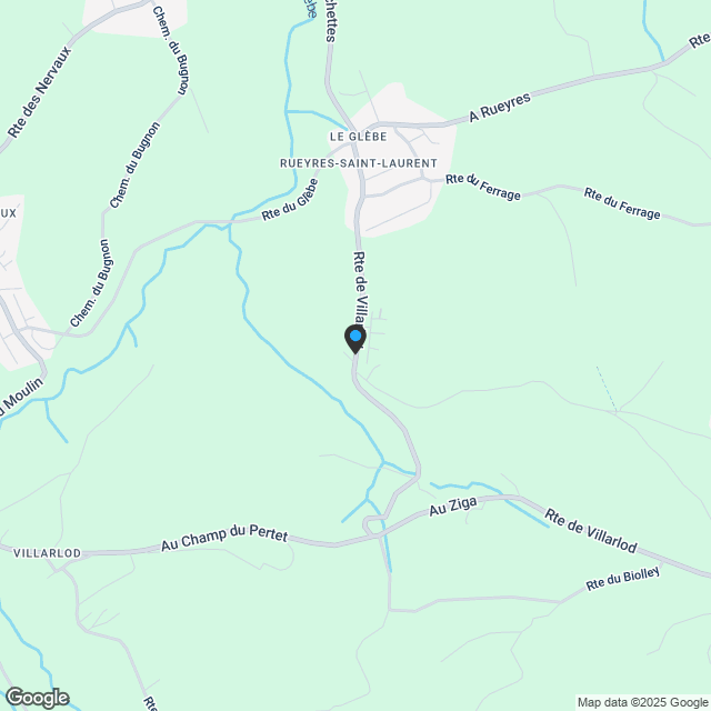 Schöne individuelle Villa in Rueyres-Saint-Laurent - Karte