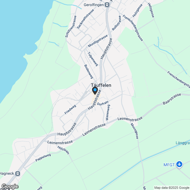 Neubau Mehrfamilienhaus mit saniertem Bürogebäude im Zentrum von Täuffelen - Karte
