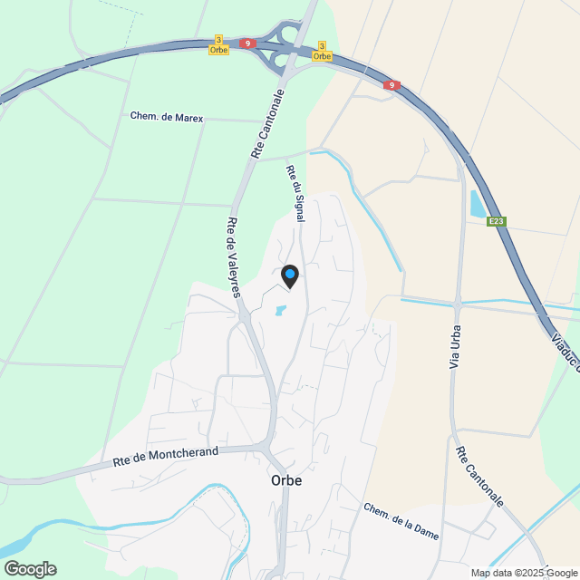Bauvorhaben in Bearbeitung, Einzelvilla mit 4,5 Zimmern und 167 m2 Nutzfläche in Orbe, Grundstück A. - Karte
