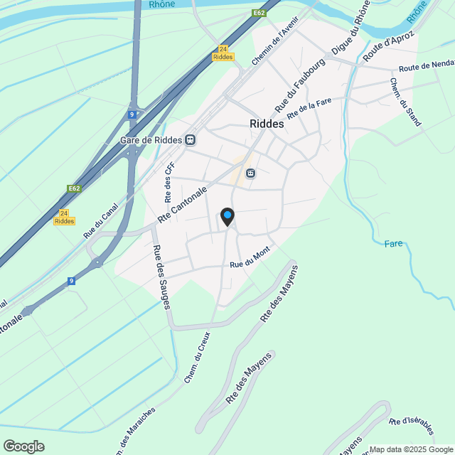 3.5 Zimmerwohnung in Riddes - Karte