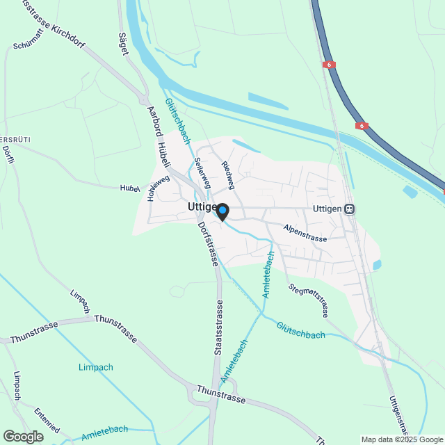 3.5 Zimmer - Eigentumswohnung am Bachweg in Uttigen ... - Karte