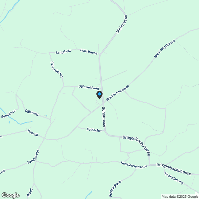 Wohntraum mit grossem Gartenanteil und Blick ins Grüne - Karte