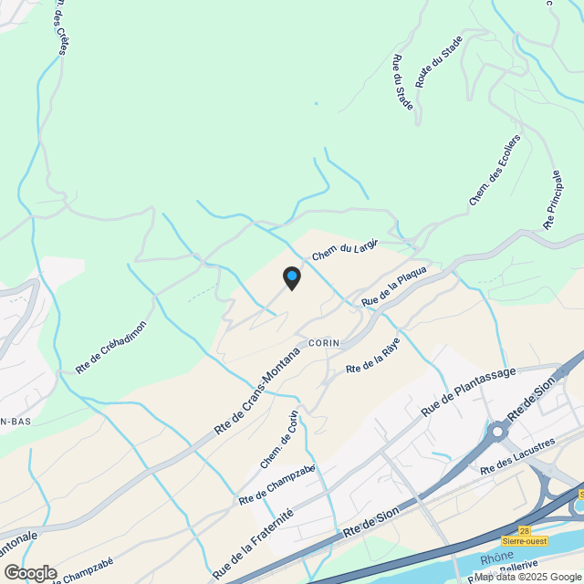 2.5-Zimmerwohnung in Corin-de-la-Crête - Karte