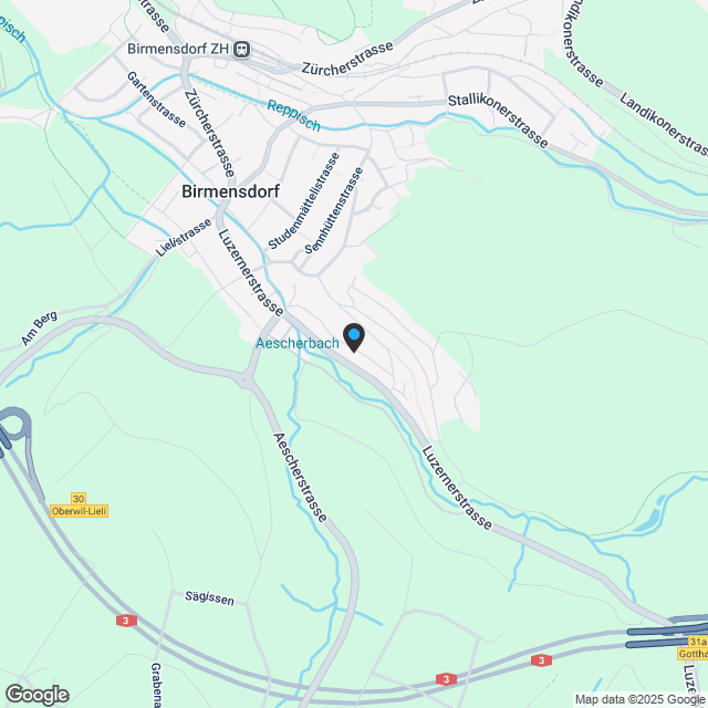 Moderne 4.5-Zimmer-Wohnung im OG in Birmensdorf - Karte