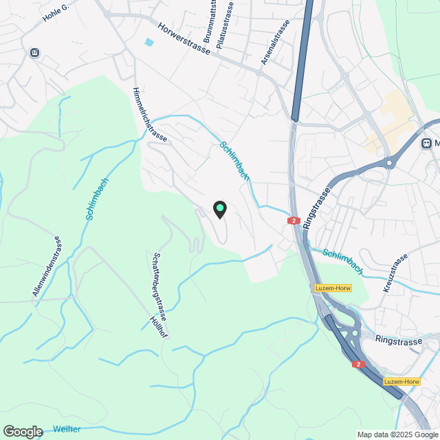 Loftartige 2.5 Zi Whg mit Terrasse Kriens- Erstbezug ! 77 qm - Karte