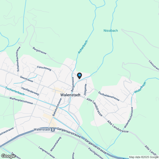 Neubau Doppel-Einfamilienhaus (Haus 2) in Walenstadt - Karte