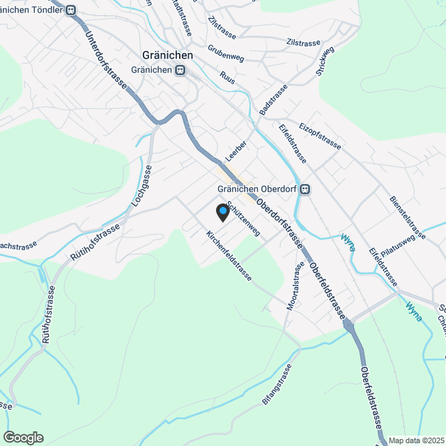 Modernisiertes 5.5-Zimmer Einfamilienhaus in Zentrumsnähe - Karte