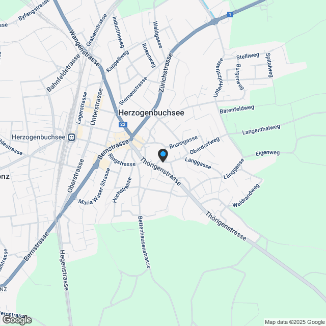 Moderne 5.5-Zimmer-Wohnung mit Galeriegeschoss in Herzogenbuchsee - Karte
