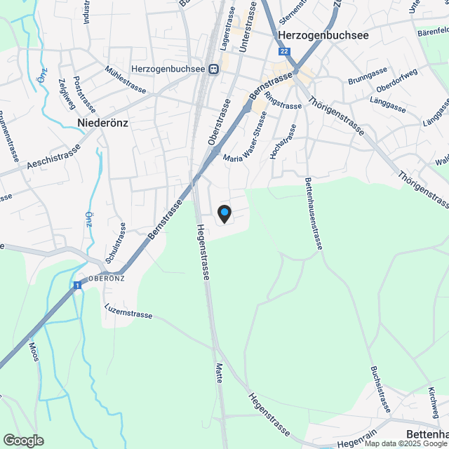 Moderne 5.5-Zimmer-Wohnung im Erdgeschoss in Herzogenbuchsee - Karte