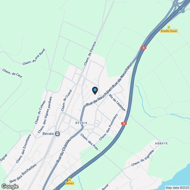 Neues Projekt in Bevaix – 4,5-Zimmer-Wohnung im 1. Stock mit Balkon (Los F) - Karte