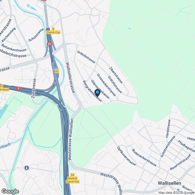3.5-Zimmer Attikawohnung im aufstrebenden Opfikon - Karte