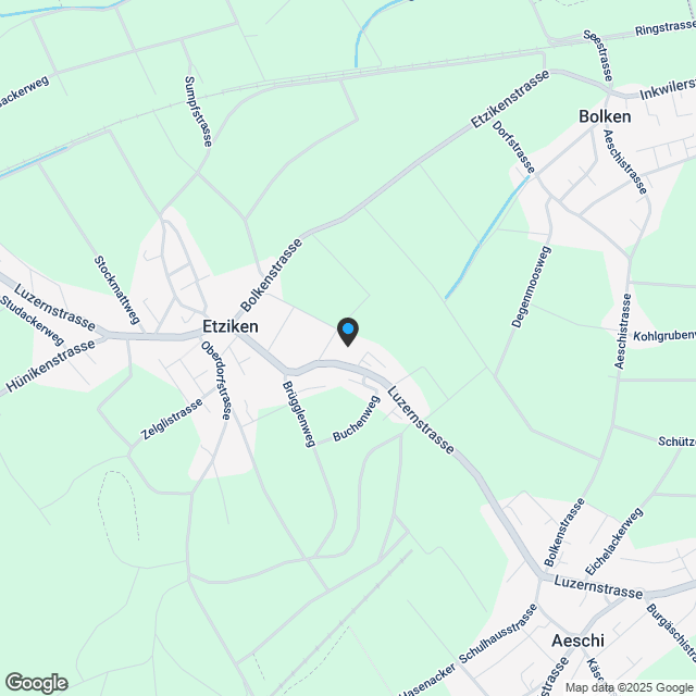 Moderne 5.5-Zimmer-Dachgeschosswohnung mit Galerie an ruhiger Lage von Etziken - Karte