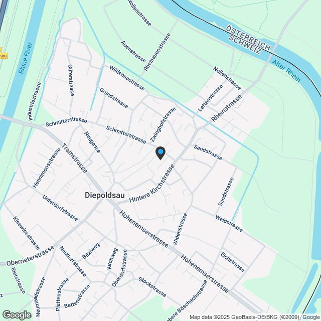 Urbanes Wohnen im Grünen ? "schmitterpark.ch" Diepoldsau - Karte