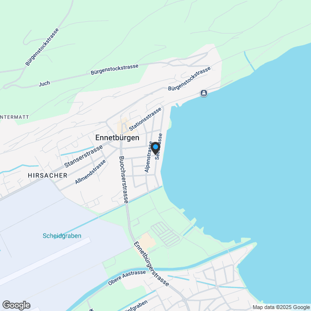 Exklusive 5½-Zimmer-Wohnung mit Seenähe in Ennetbürgen - Karte