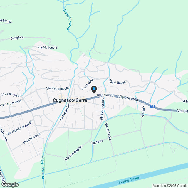 ZU VERKAUFEN IN CUGNASCO - NEUES 5,5-ZIMMER-EINFAMILIENHAUS MIT PRIVATEM GARTEN - Karte
