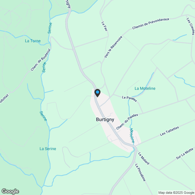 Neue Gartenebene zum Verkauf in Burtigny - Karte