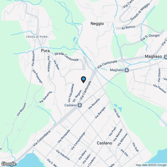 Neue 3.5-Zimmer-Wohnung im letzten Stock in Caslano - Karte