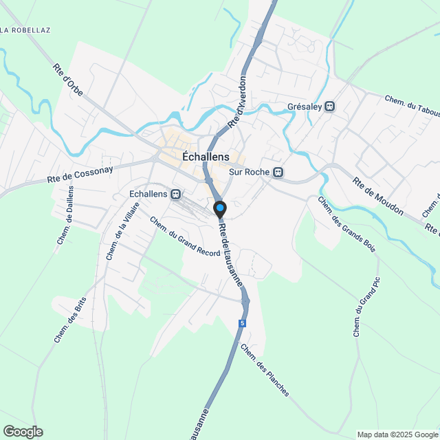 Villars-le-Terroir, Baustelle in Arbeit Wohnung von 126 m2 und reduziert modular in 4,5 Stück oder 5,5 Stück mit Balkonbadewanne nach Westen - Los B6 - Karte