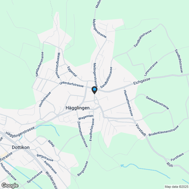 Grosszügige 3.5-Zimmer Dachgeschosswohnung in Hägglingen - Karte