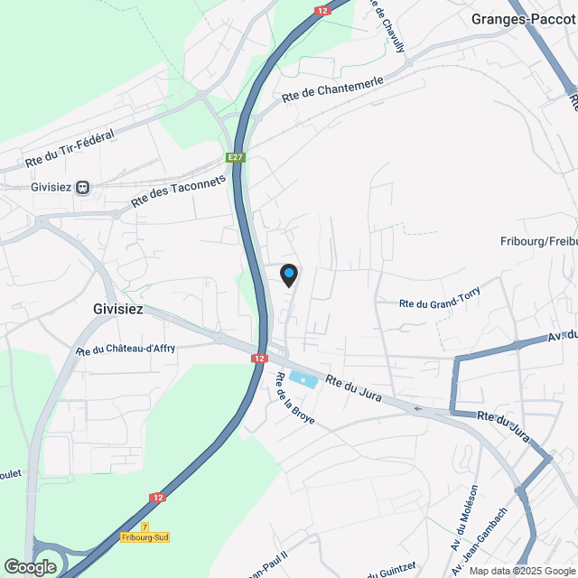 Prächtiges 2½-Zimmer-Neubau in Granges-Paccot mit Garten! - Karte