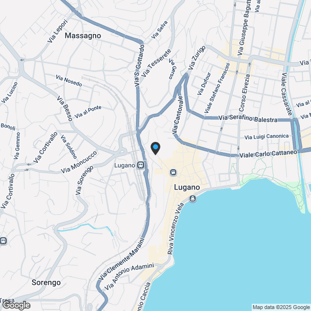 Leben im Zentrum von Lugano - Karte