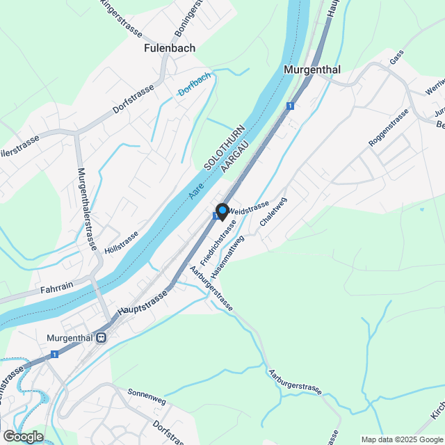 Attraktive Liegenschaft mit Entwicklungspotenzial in Murgenthal! - Karte