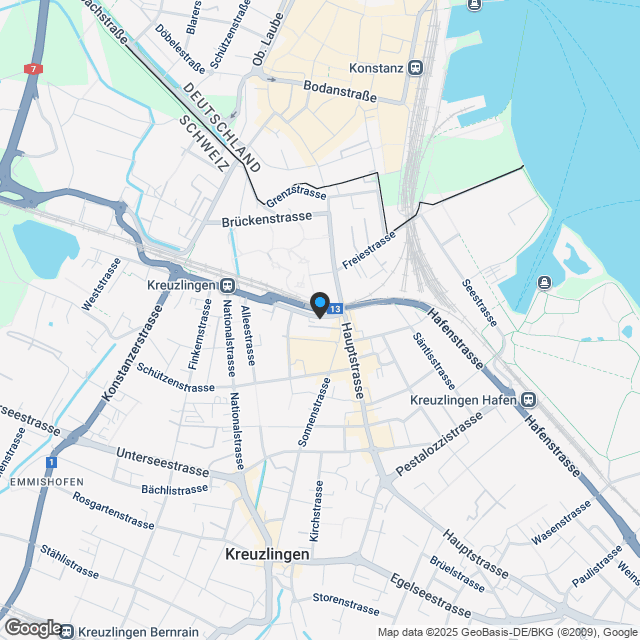 Projektankündigung - Attikawohnung in der Überbauung Puls 8280 in Kreuzlingen - Karte