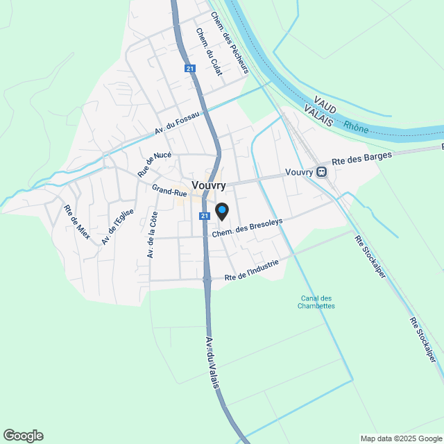 Appartements mit 3.5 Zimmern - Vouvry - Karte