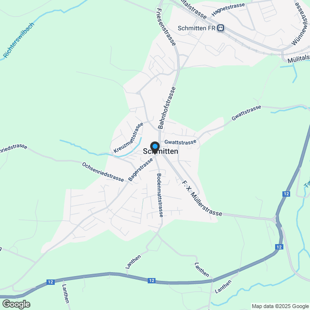 Div Moderne 2.5-4.5-Zimmer- Wohnungen mit Balkon oder Terrasse in Schmitten - Karte