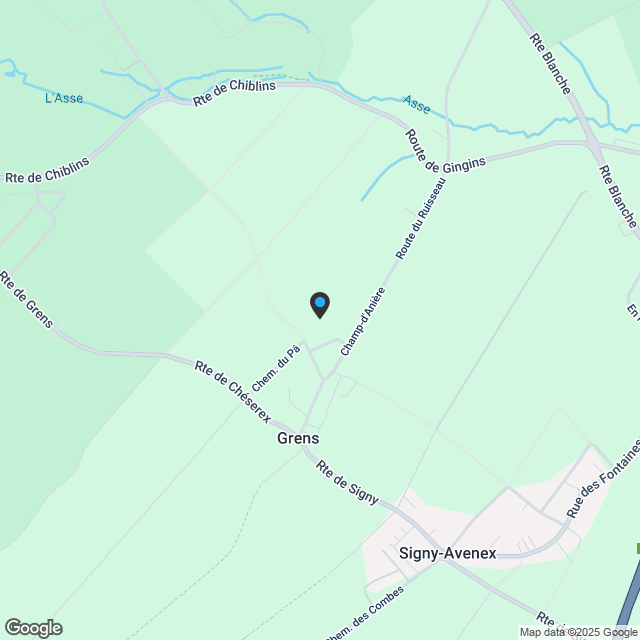 Verkaufsförderung von 3 schönen Villen, ideal gelegen, 3 Minuten von Nyon - Karte