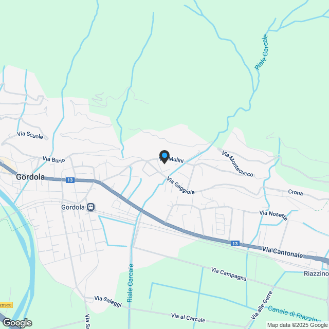 Neue 3.5-Zimmer-Wohnung in Gordola mit Garten - Karte