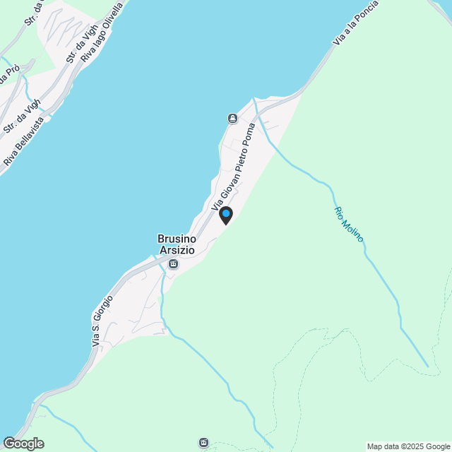 Dachwohnung 4.5 Zimmer mit Terrassen und Seeblick in Brusino Arsizio - Karte