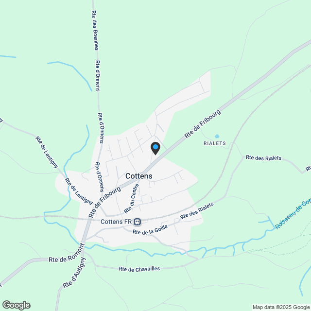 Zu verkaufen - Luxuriöse 2,5-Zimmer-Wohnung in Cottens (FR) - Karte