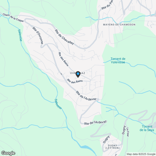 Moderne 2,5-Zimmer-Wohnung mit Panoramablick in Ovronnaz - Karte