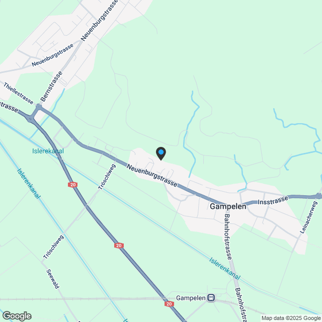 3 ½ Zimmer-Attikawohnung in Gampelen kaufen - Karte