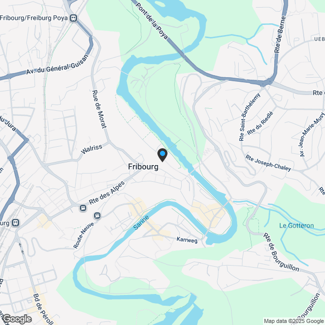 NEUES 3.5-ZIMMER-WOHNUNG MIT LOGGIA, NAHE DEM BAHNHOF FRIBOURG - Karte