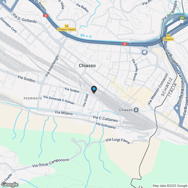 Chiasso: 2,5 Zimmer im EG - Modern mit Terrasse - Karte